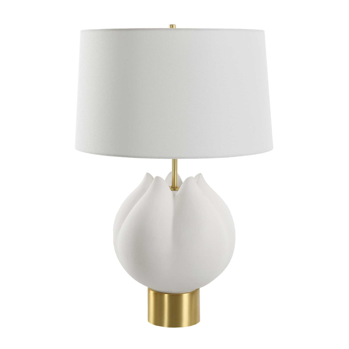 White Porcelain Flower-Inspired Table Lamp | Oroa.com