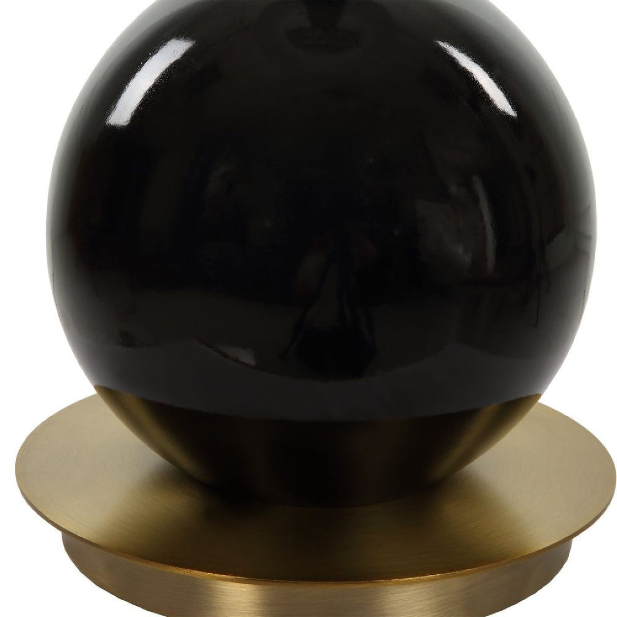 Black Glazed Ceramic Table Lamp | Oroa.com