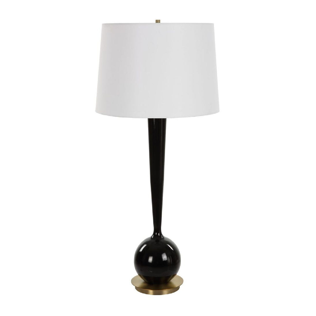 Black Glazed Ceramic Table Lamp | Oroa.com