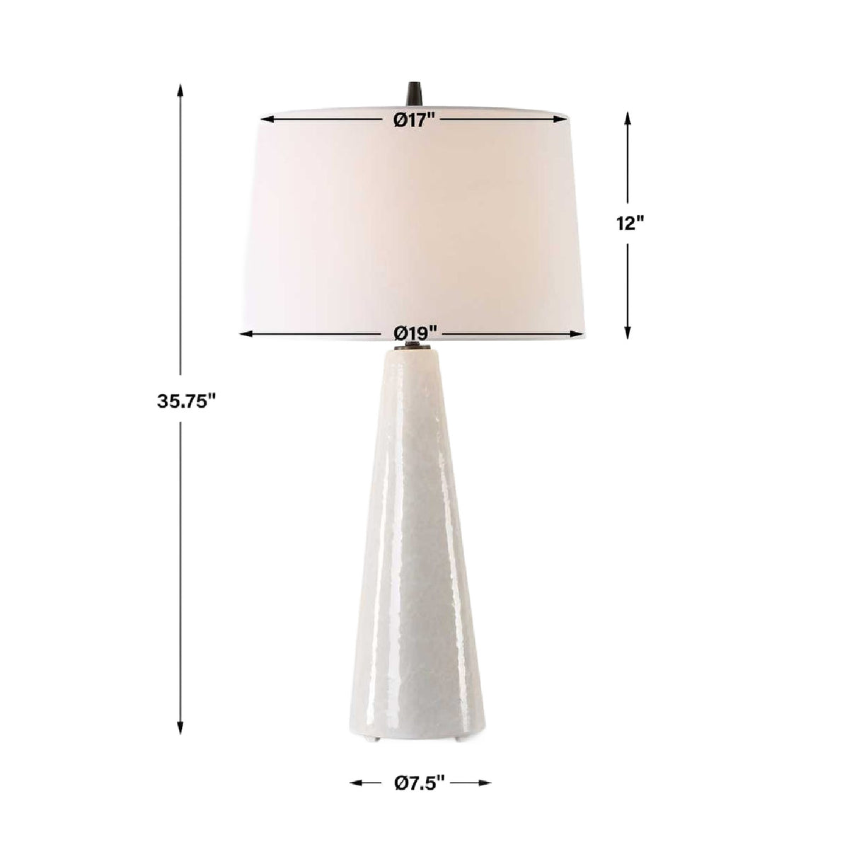 Cream Glazed Ceramic Table Lamp | Oroa.com
