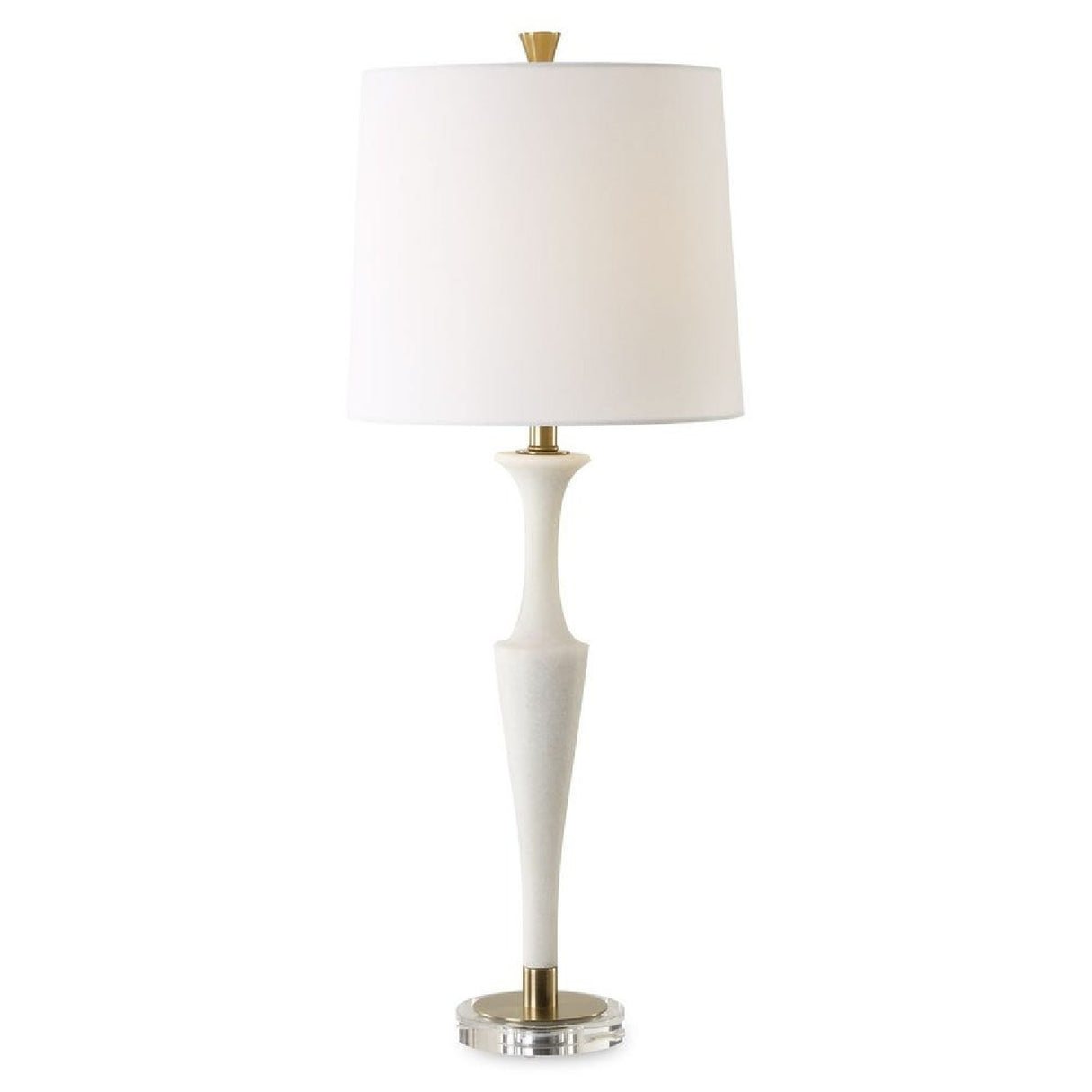 White Man-Made Stone Table Lamp | Oroa.com