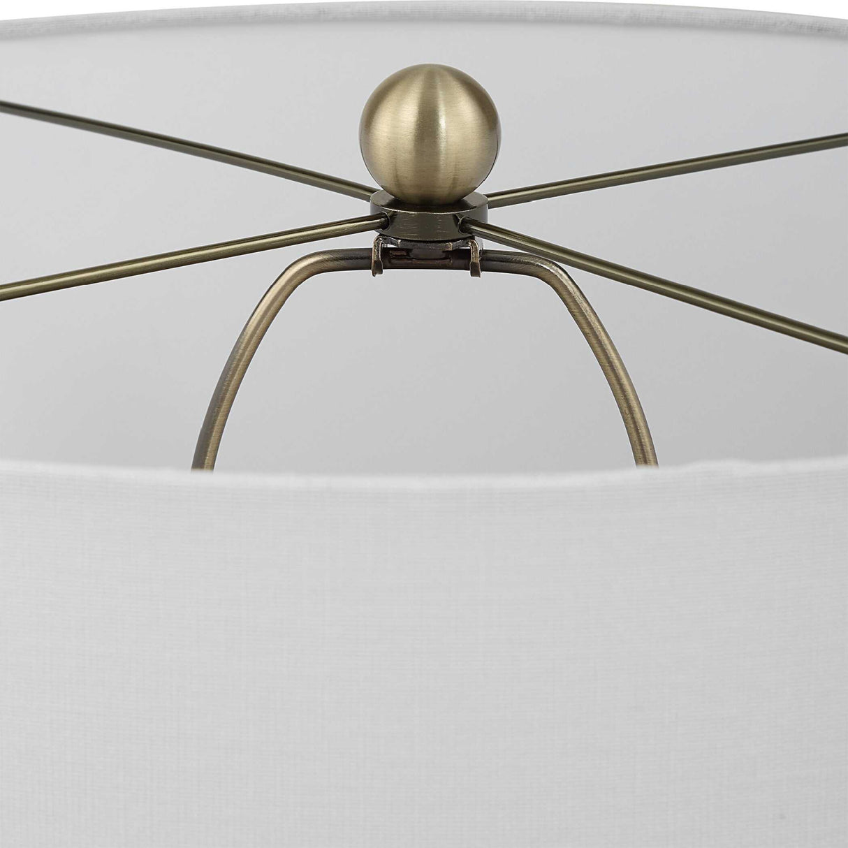 Ribbed Gray Ceramic Table Lamp | Oroa.com
