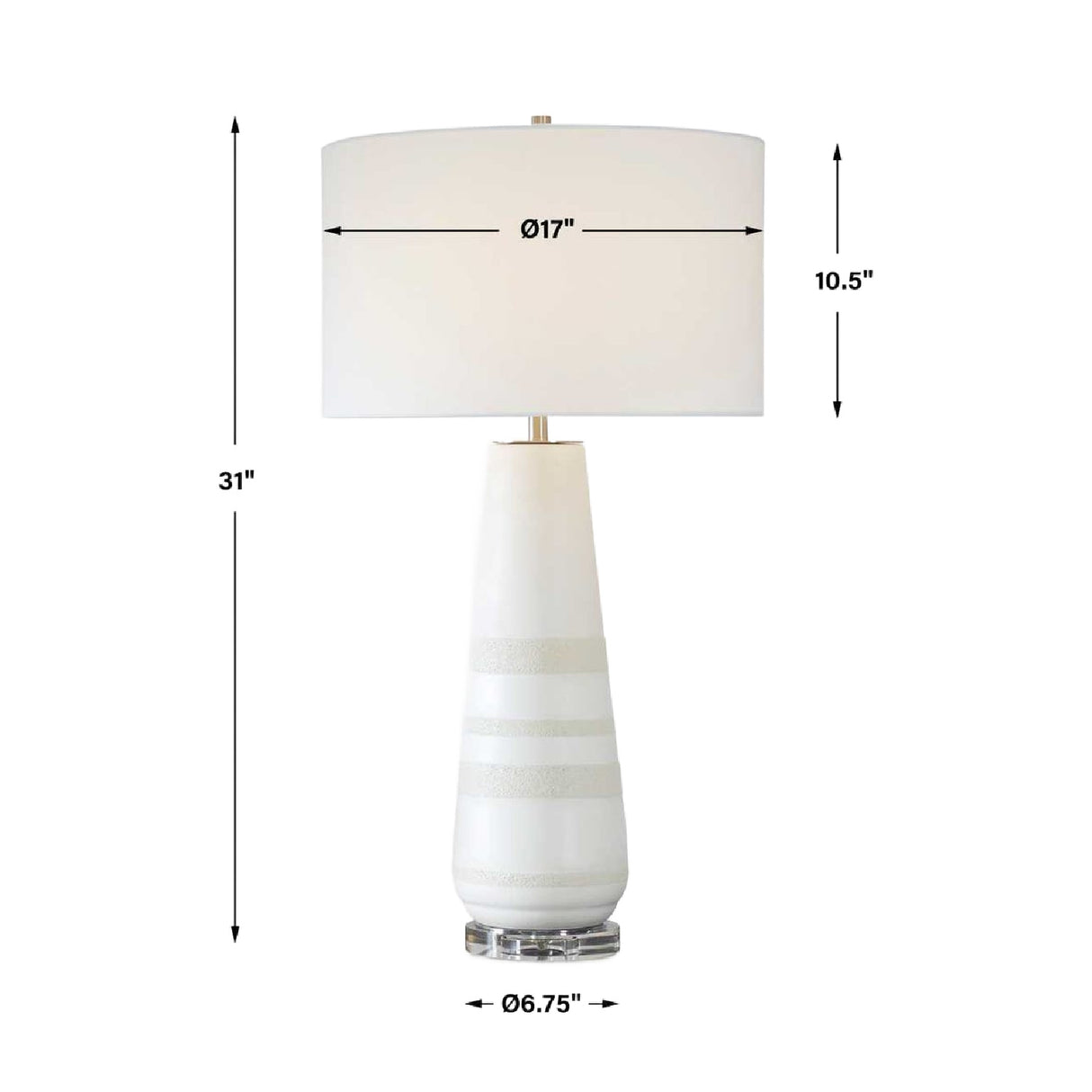 White & Gray Ceramic Table Lamp | Oroa.com