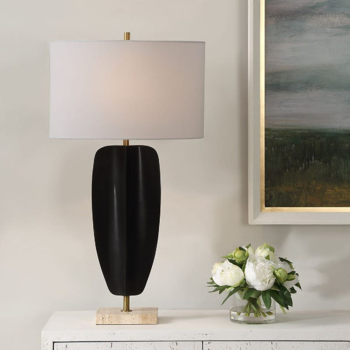 Black Iron Modern Table Lamp | Oroa.com