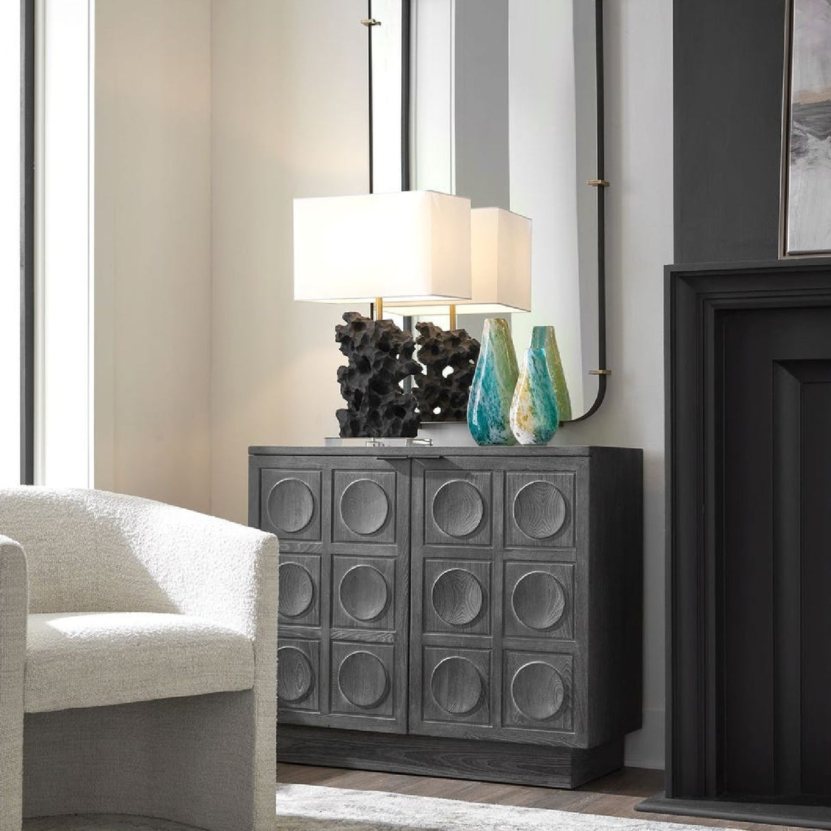 Black Rock Inspired Table Lamp | Oroa.com