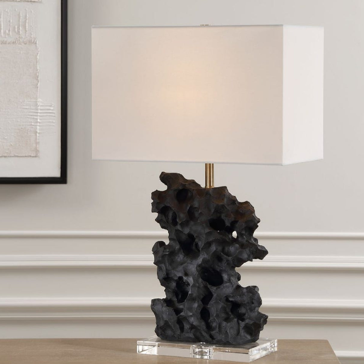 Black Rock Inspired Table Lamp | Oroa.com