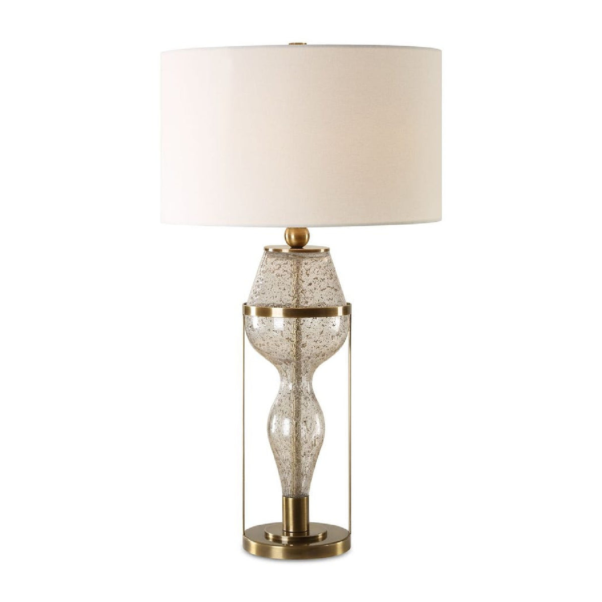 Hourglass Seeded Glass Table Lamp | Oroa.com