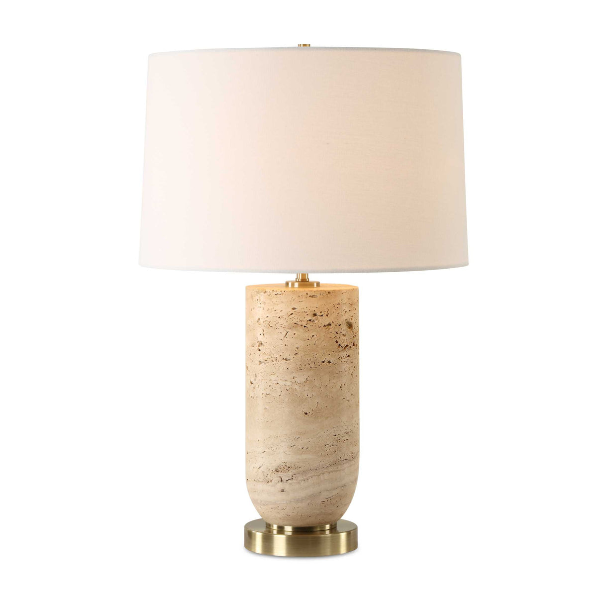 Beige Travertine Table Lamp | Oroa.com