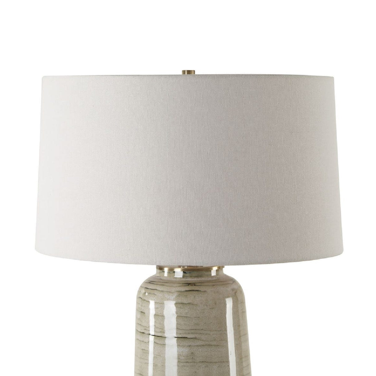Modern European furniture - Tan Glazed Ceramic Table Lamp - www.oroa.com | Oroa.com