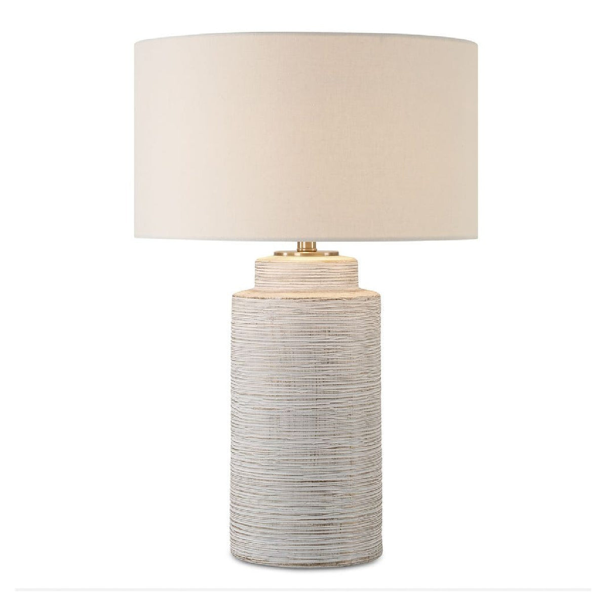 Modern European furniture - Ribbed White Ceramic Table Lamp - www.oroa.com | Oroa.com
