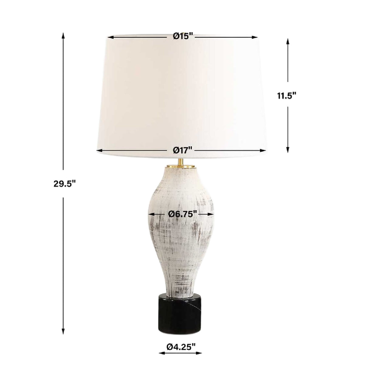 Distressed Porcelain Table Lamp | Oroa.com