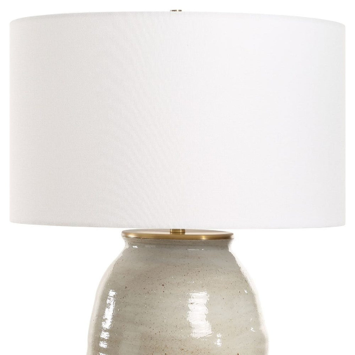 Modern European furniture - Gray Glazed Ceramic Table Lamp - www.oroa.com | Oroa.com