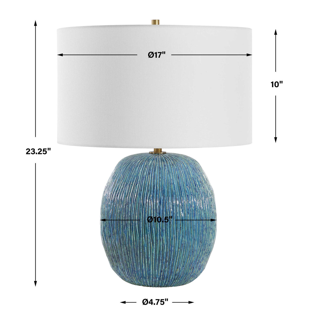 Textured Ceramic Table Lamp | Oroa.com