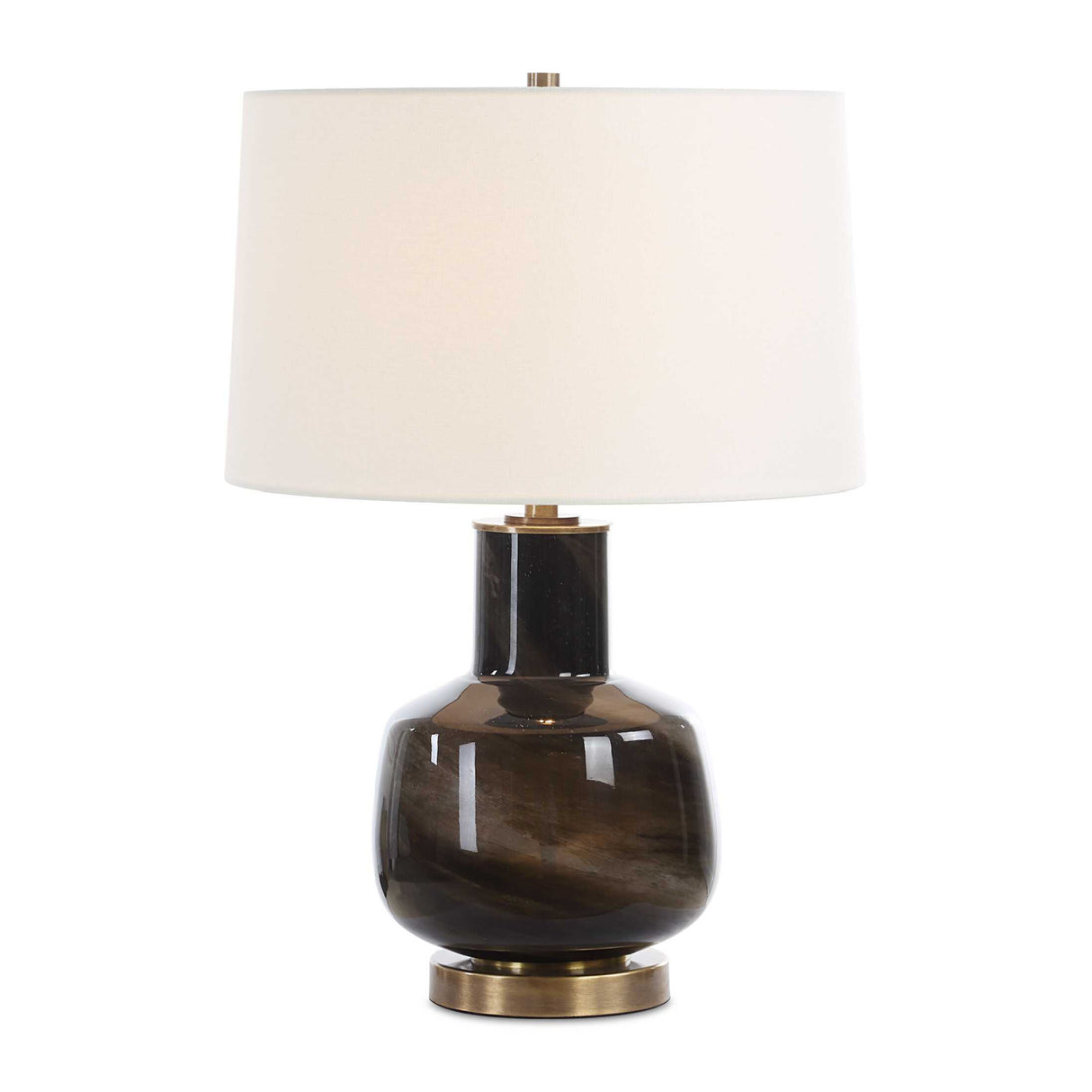 Smoky Black Glass Table Lamp | Oroa.com