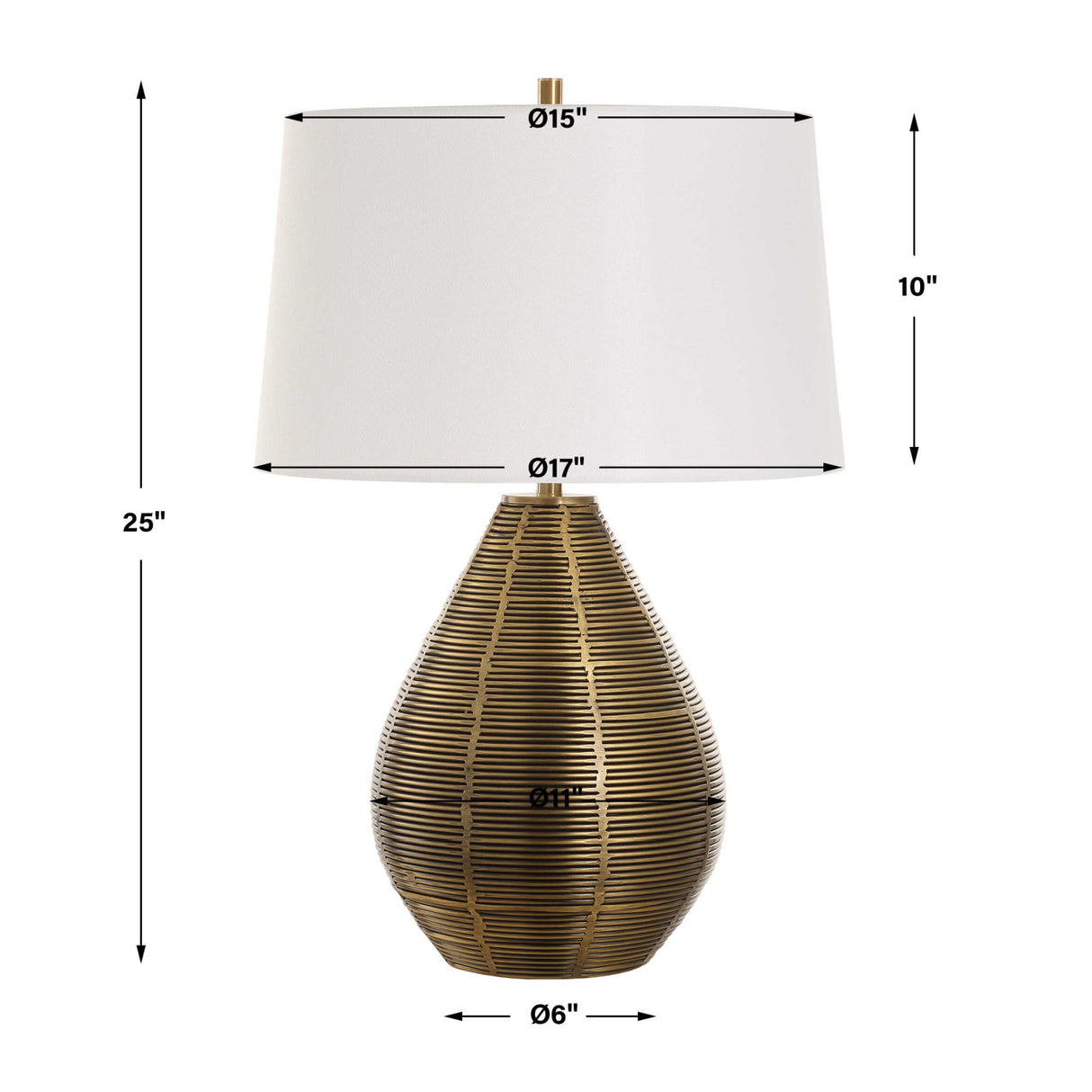 Brass Plated Table Lamp | Oroa.com