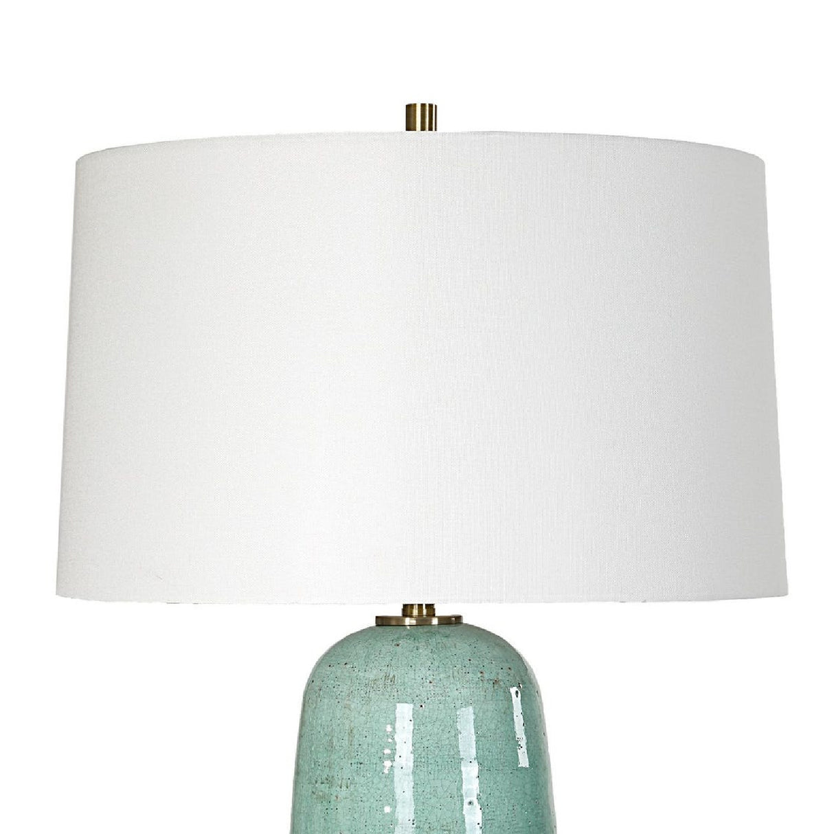 Crackled Teal Ceramic Table Lamp | Oroa.com