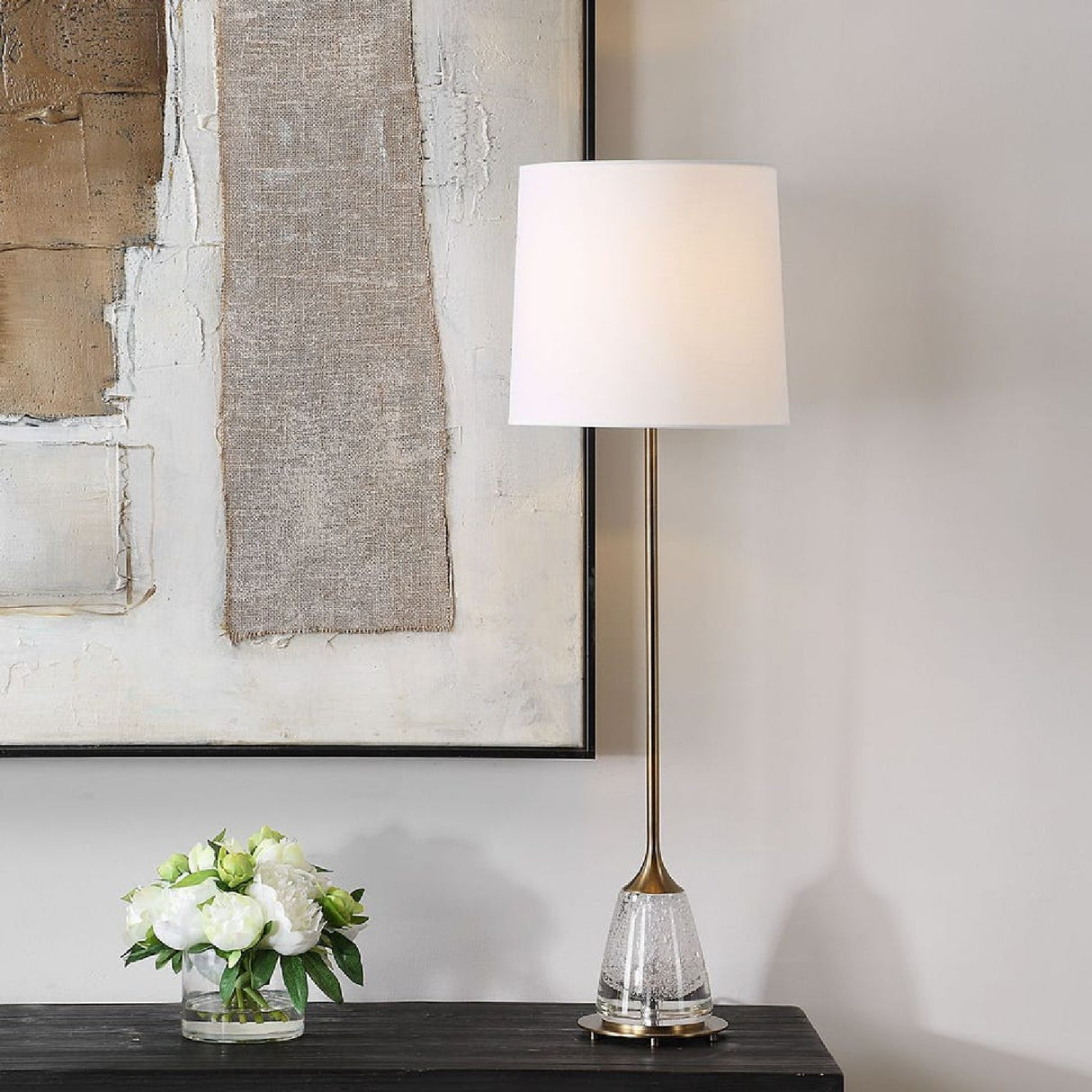 Seeded Glass Buffet Lamp | Oroa.com