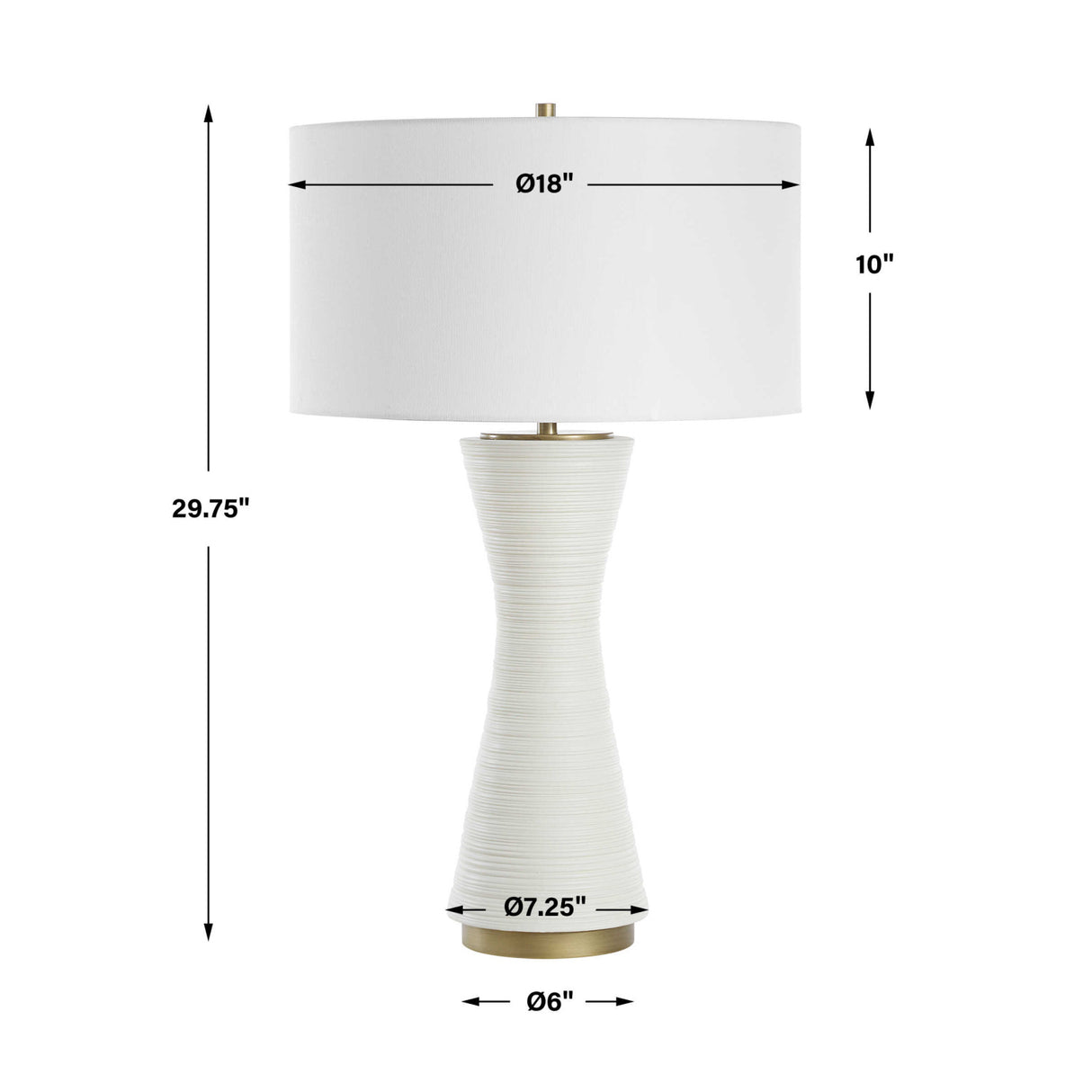 Modern European furniture - White Ceramic Table Lamp - www.oroa.com | Oroa.com