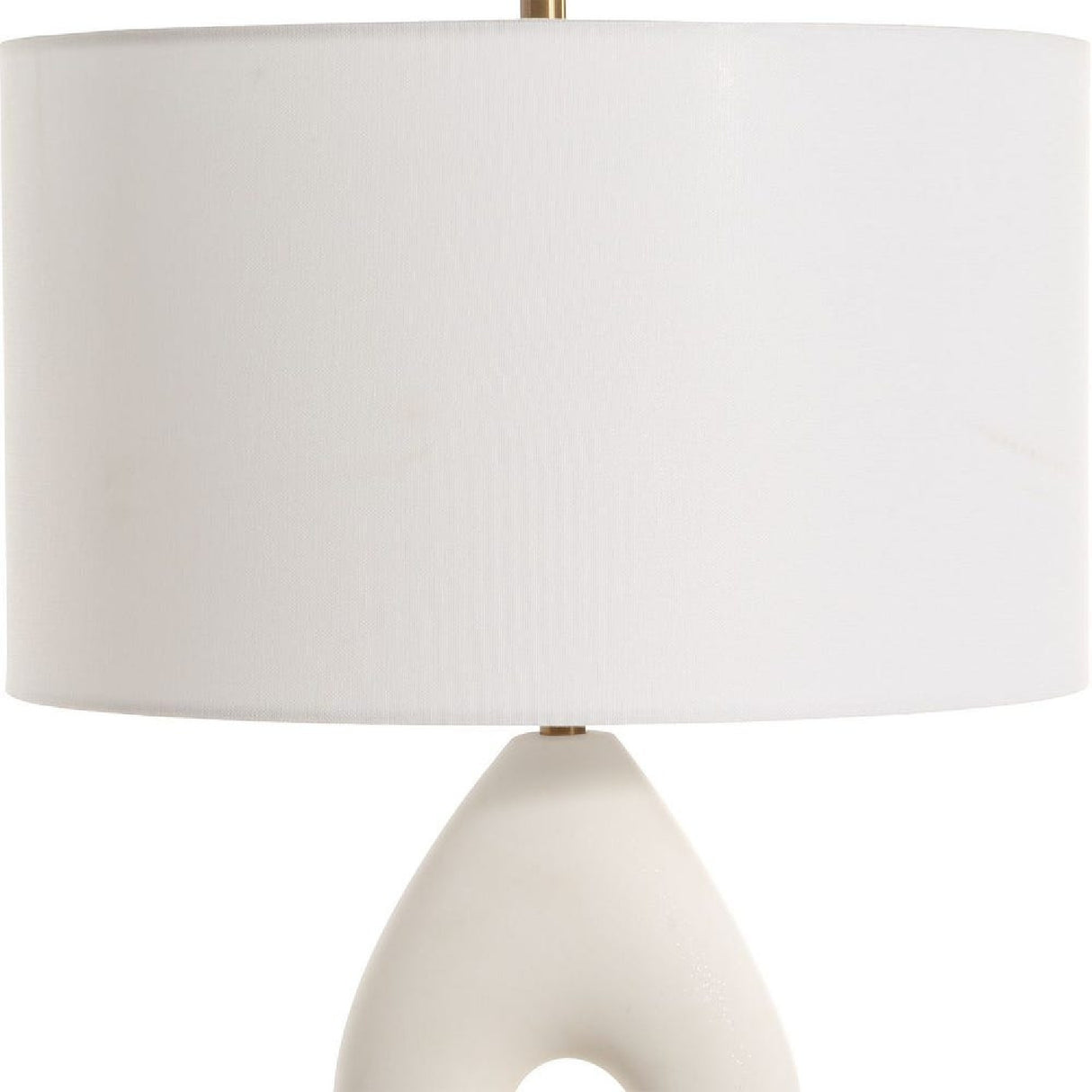 Twisted White Stone Table Lamp | Oroa.com