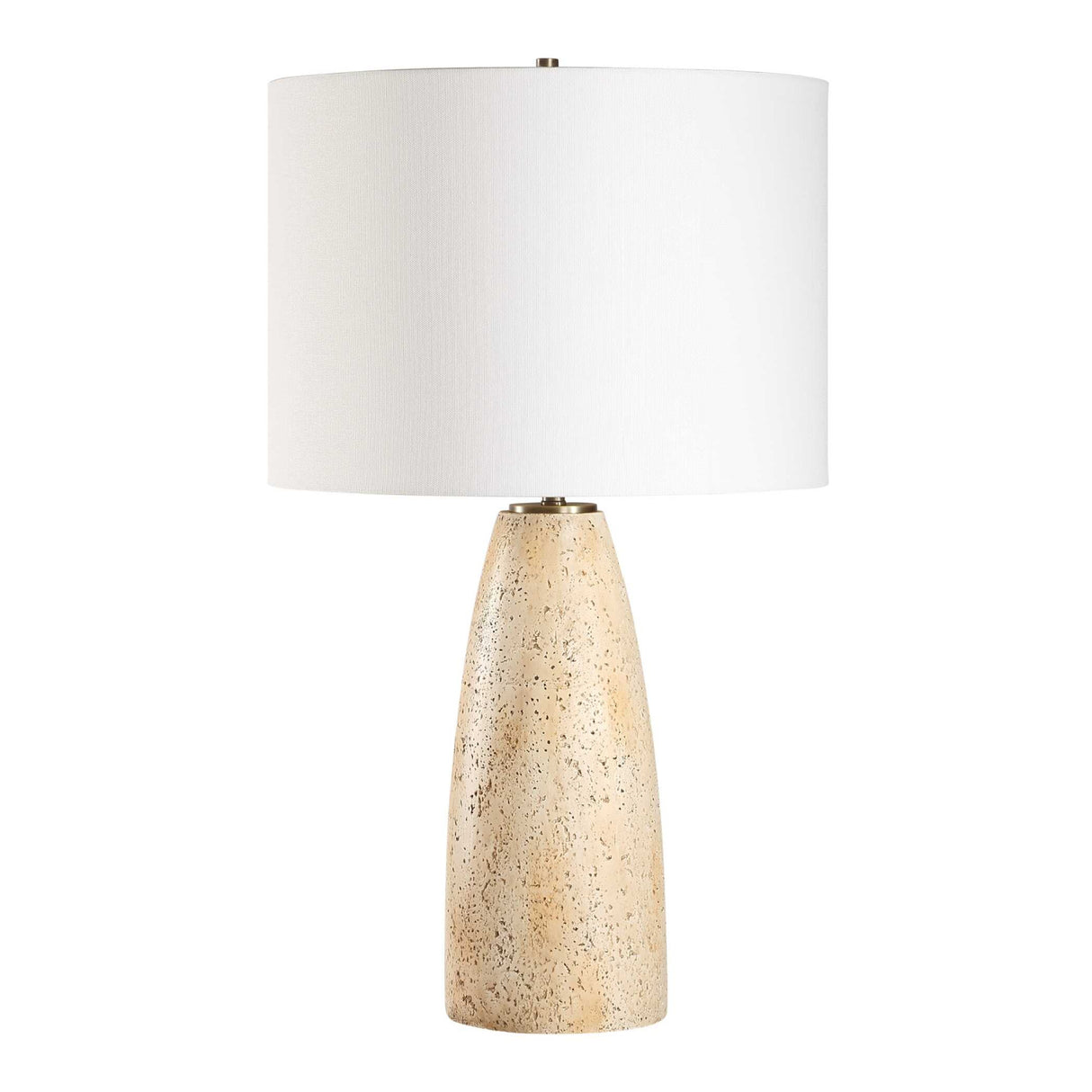 Unfilled Natural Travertine Table Lamp | Oroa.com