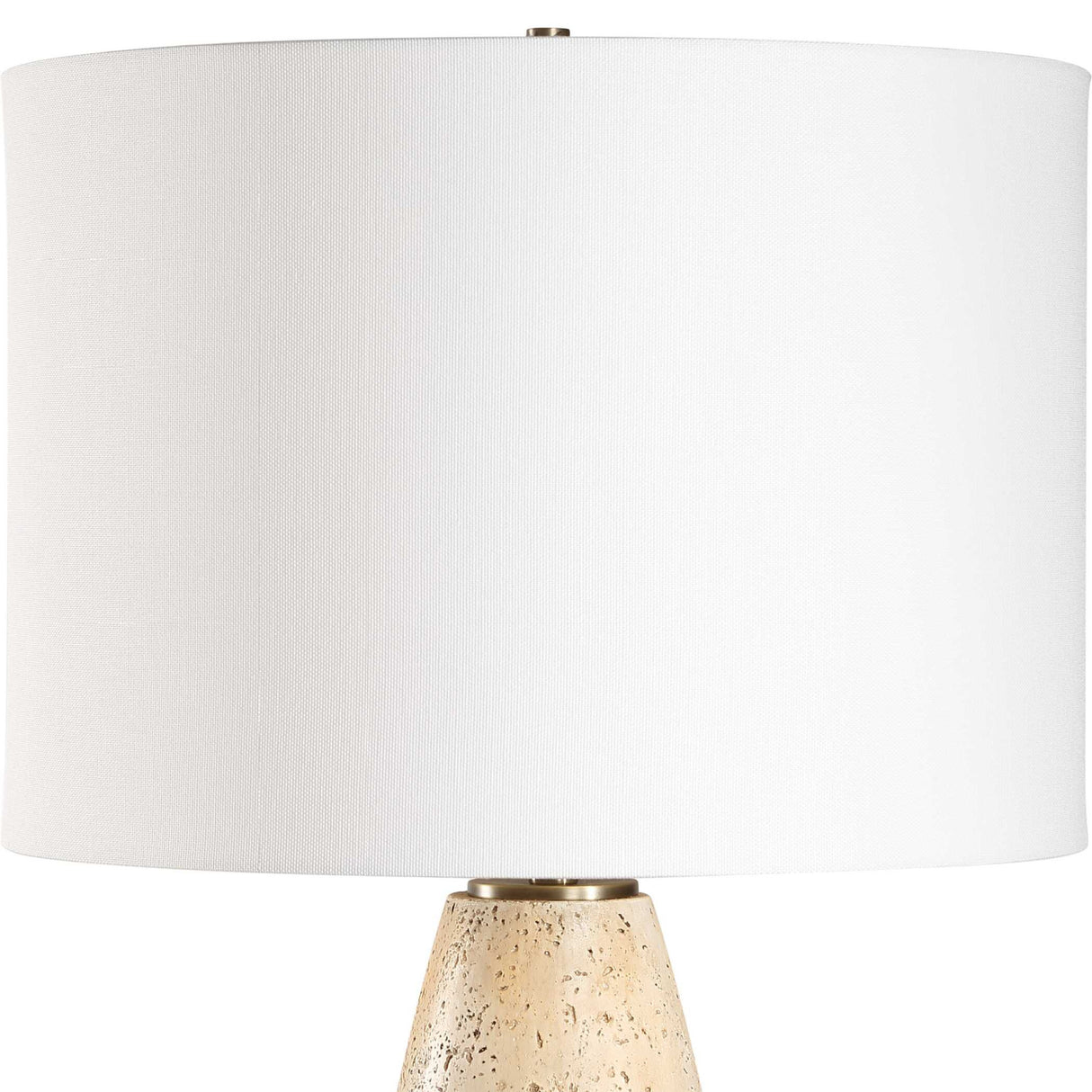 Unfilled Natural Travertine Table Lamp | Oroa.com
