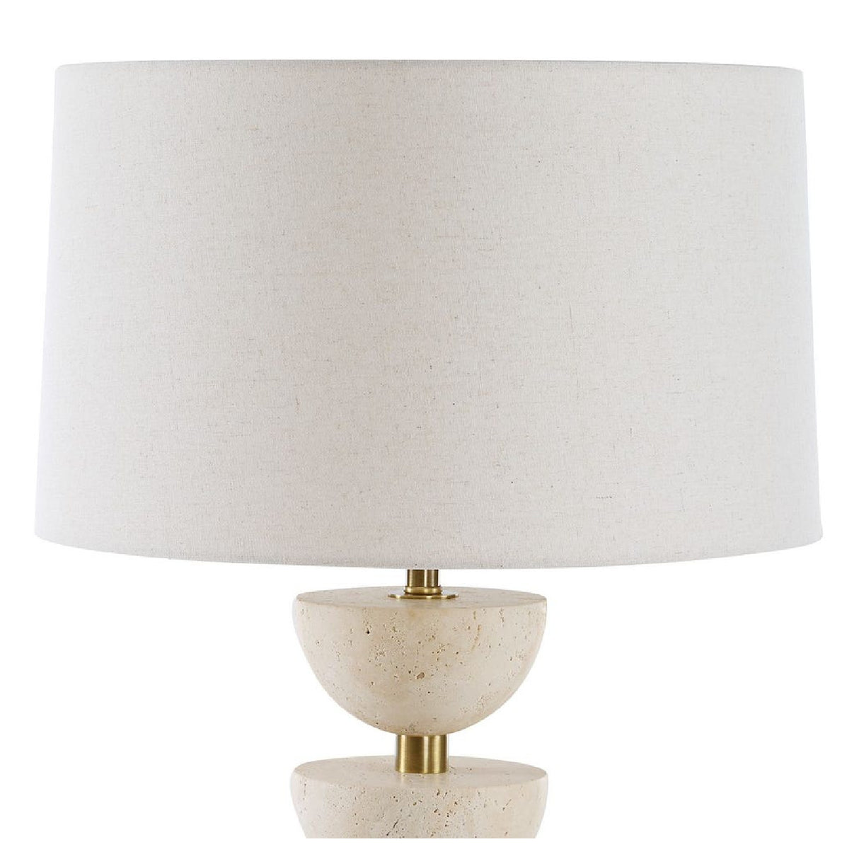 Modern European furniture - Stacked Travertine Table Lamp - www.oroa.com | Oroa.com