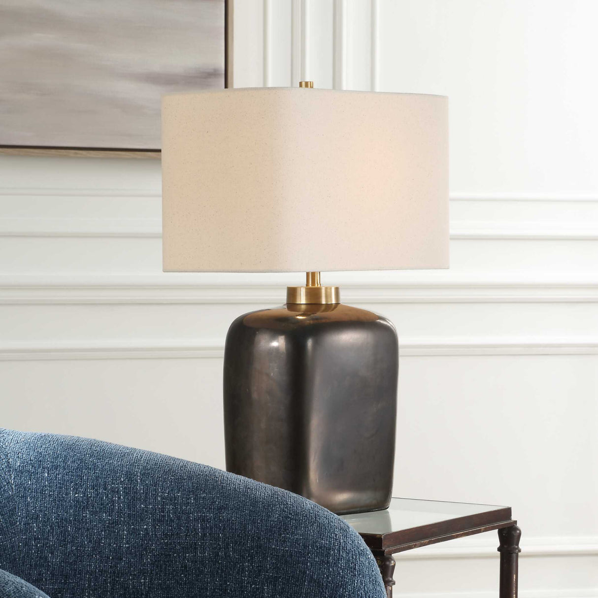 Modern European furniture - Bronze Ceramic Table Lamp - www.oroa.com | Oroa.com