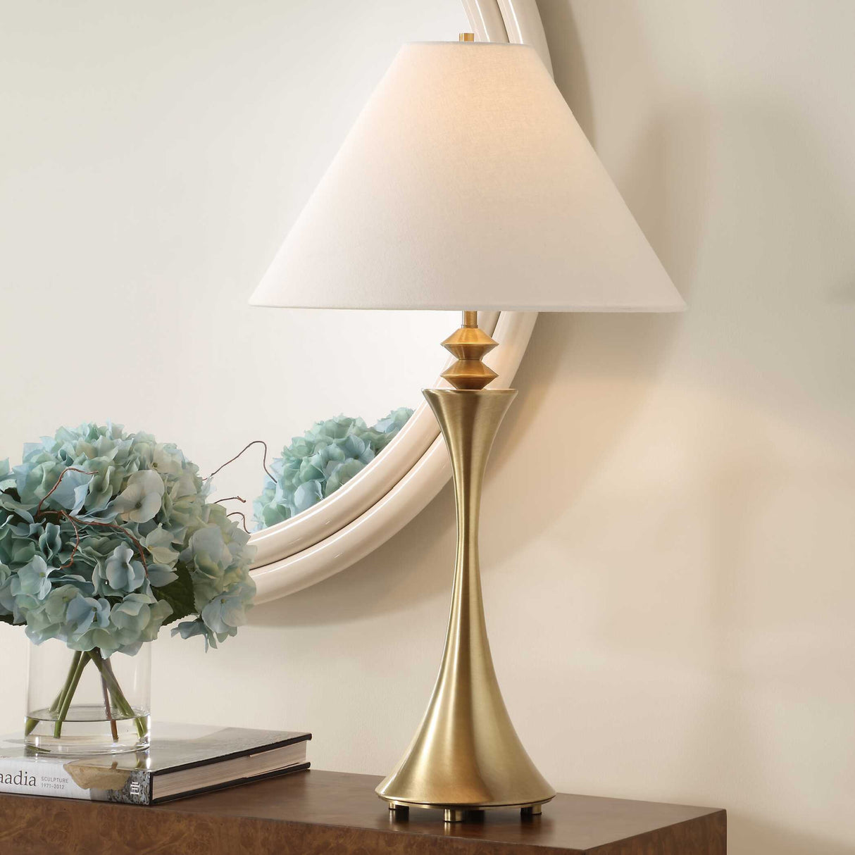 Flared Brass Table Lamp | Oroa.com