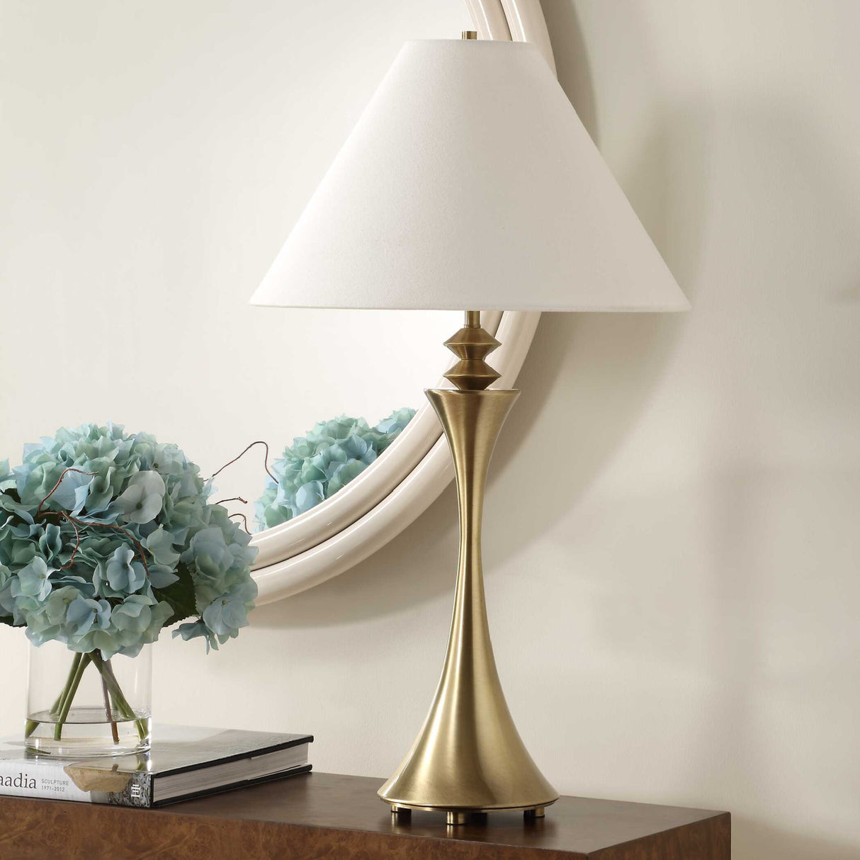 Flared Brass Table Lamp | Oroa.com