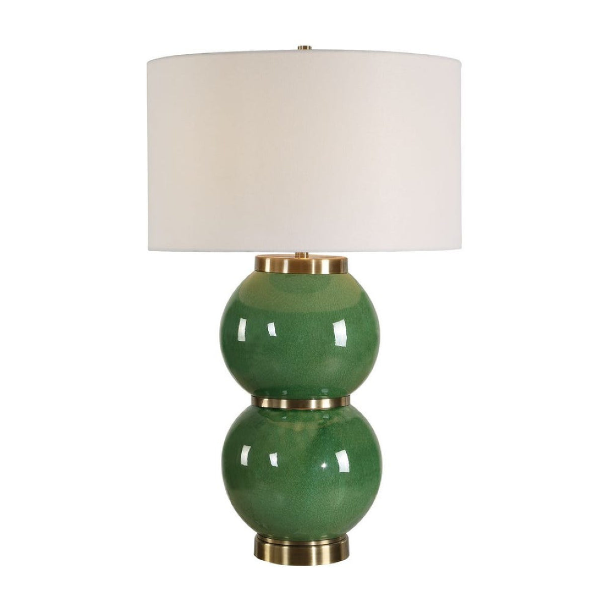 Stacked Green Spheres Table Lamp | Oroa.com