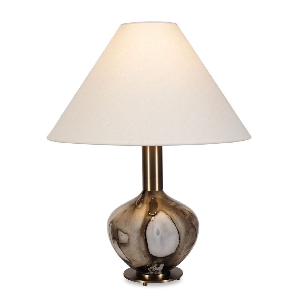 Modern European furniture - Brown Patterned Glass Table Lamp - www.oroa.com | Oroa.com