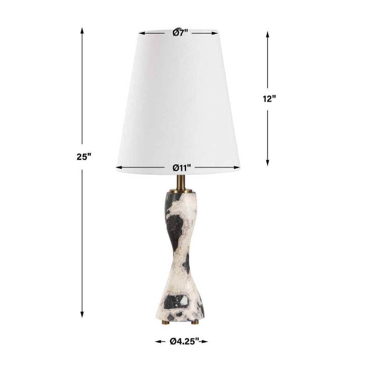 Marble Hourglass Buffet Lamp | Oroa.com