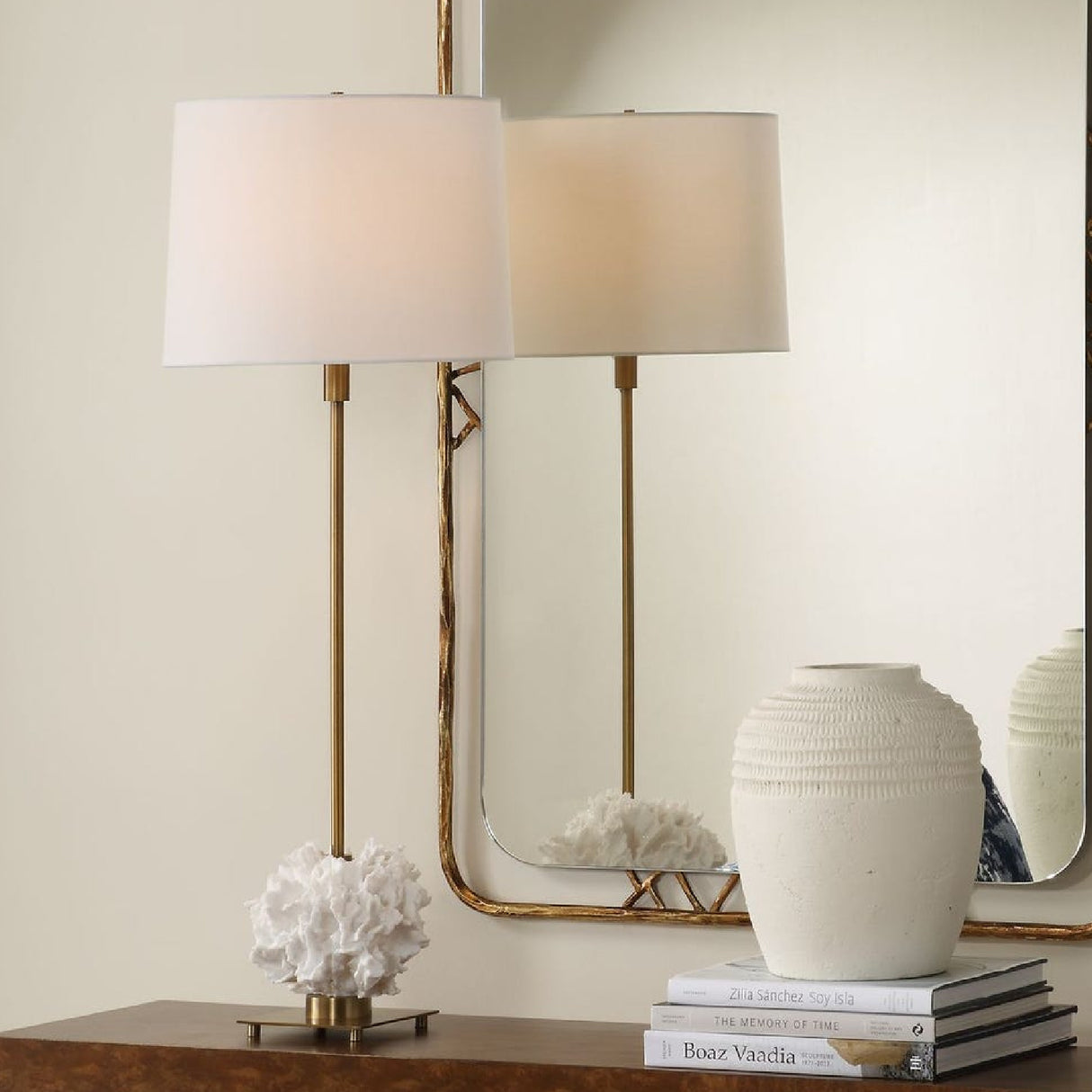 White Coral Sculpture Buffet Lamp | Oroa.com