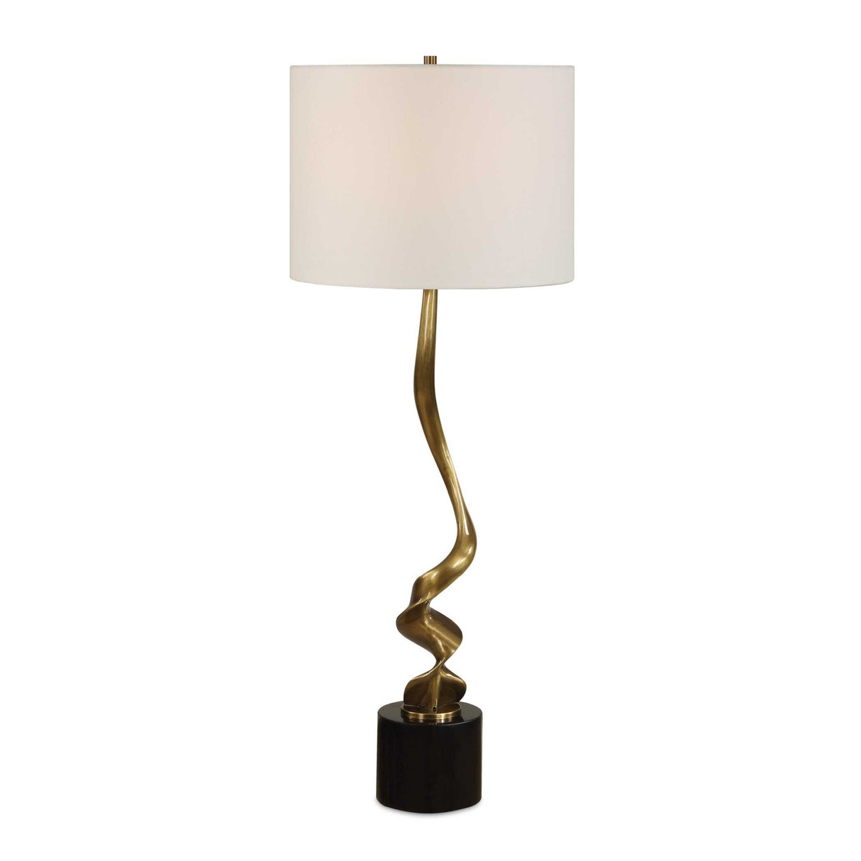 Twisted Brass Cordless Buffet Lamp | Oroa.com