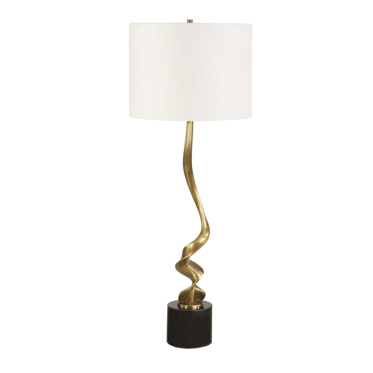 Twisted Brass Cordless Buffet Lamp | Oroa.com
