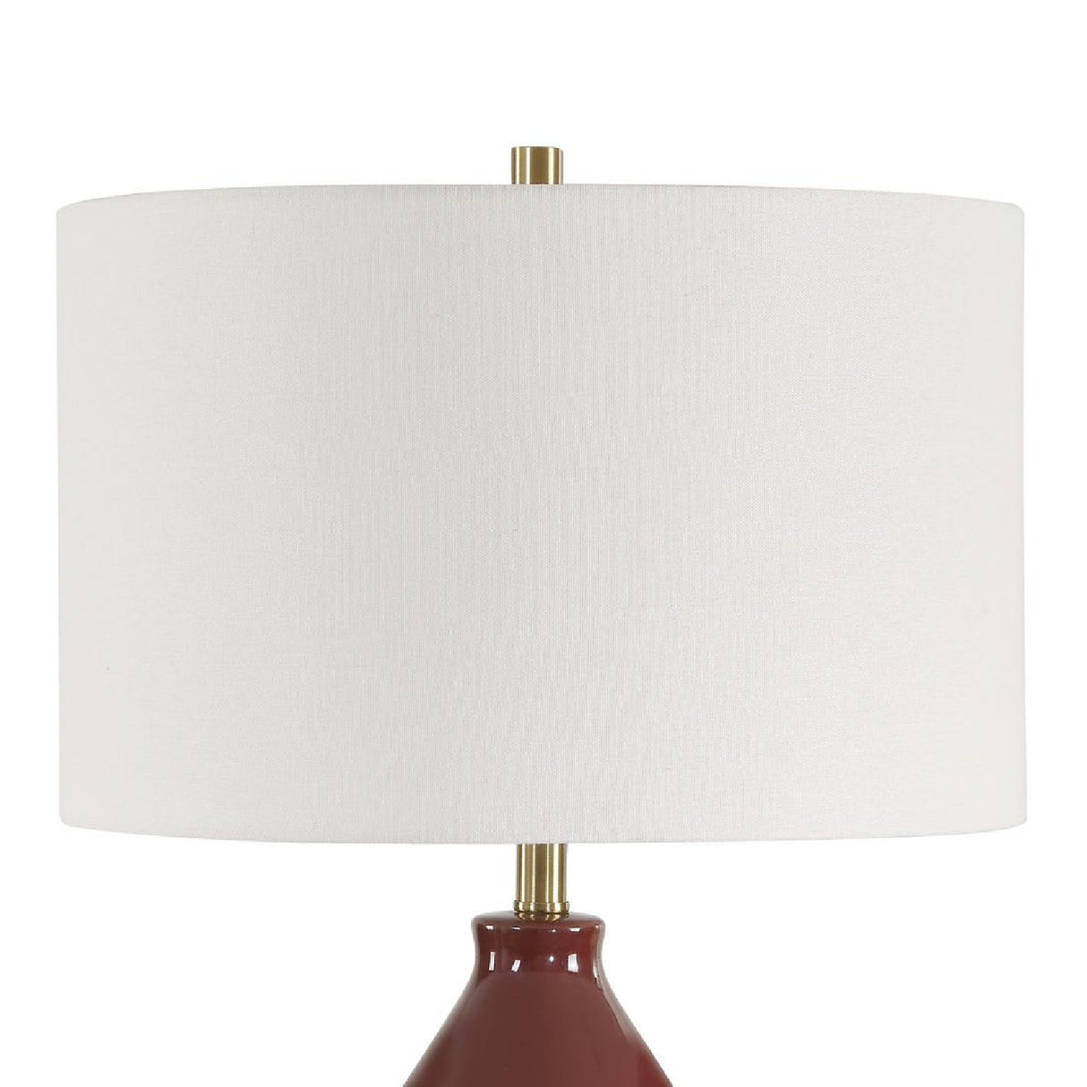 Modern European furniture - Red Glazed Ceramic Table Lamp - www.oroa.com | Oroa.com