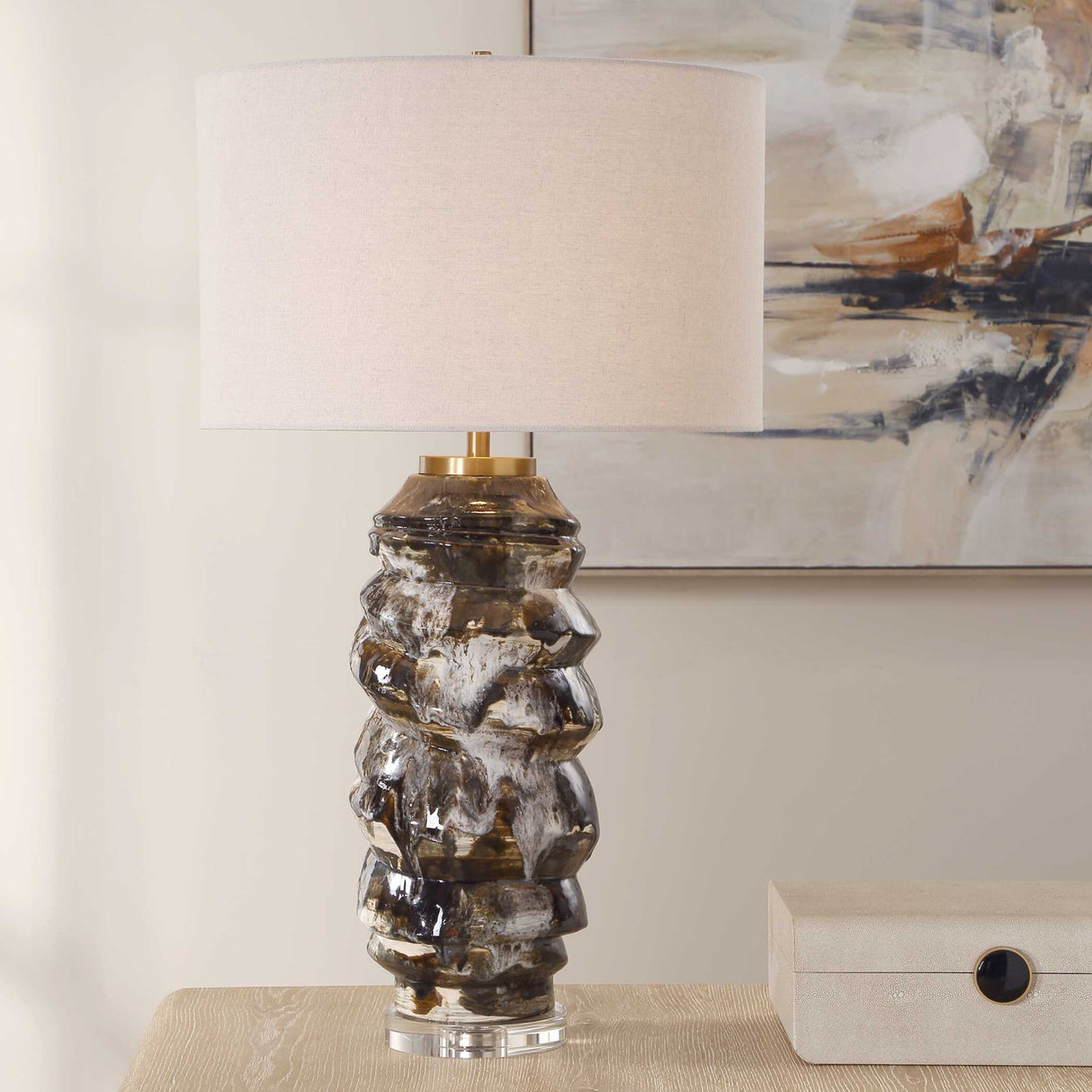 Drip Glaze Ceramic Table Lamp | Oroa.com