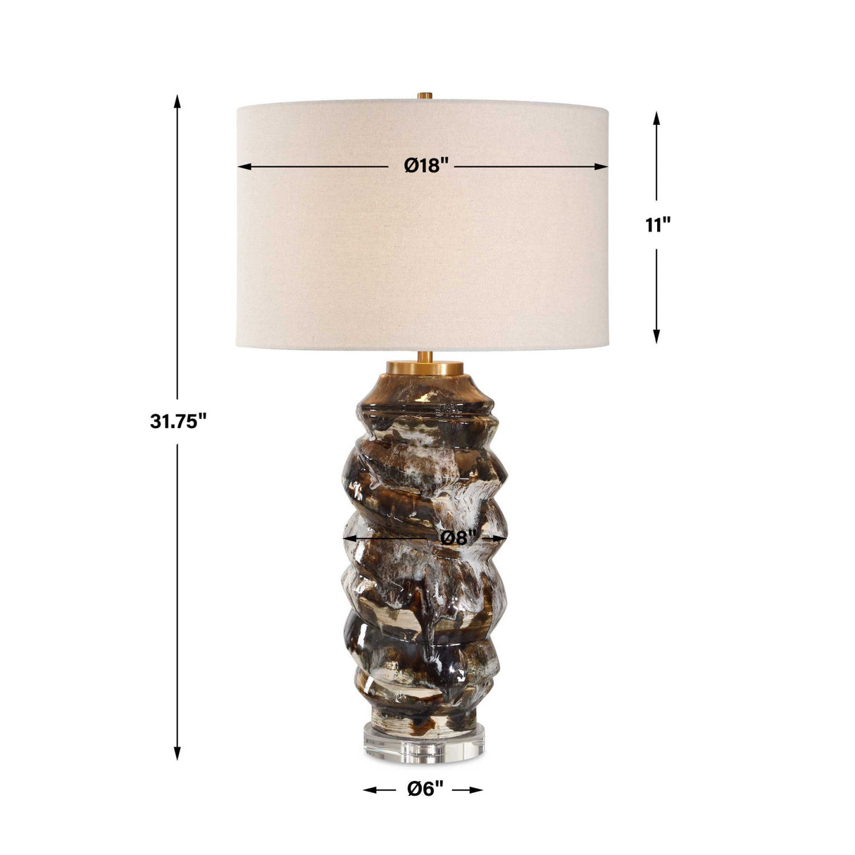 Drip Glaze Ceramic Table Lamp | Oroa.com