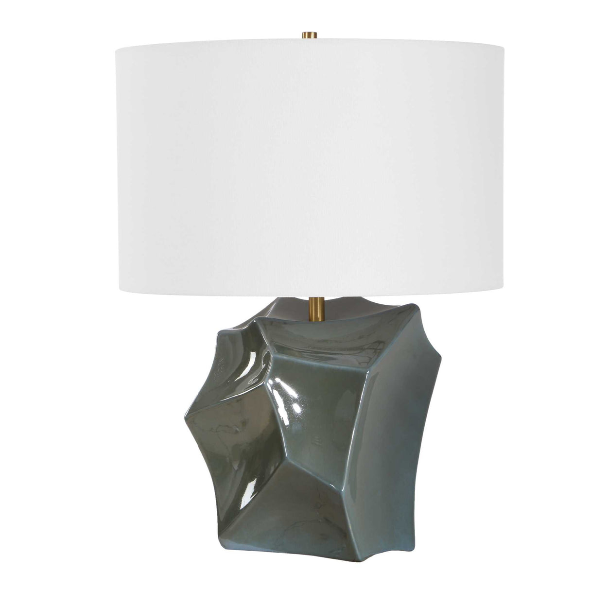Faceted Bronze Ceramic Table Lamp | Oroa.com