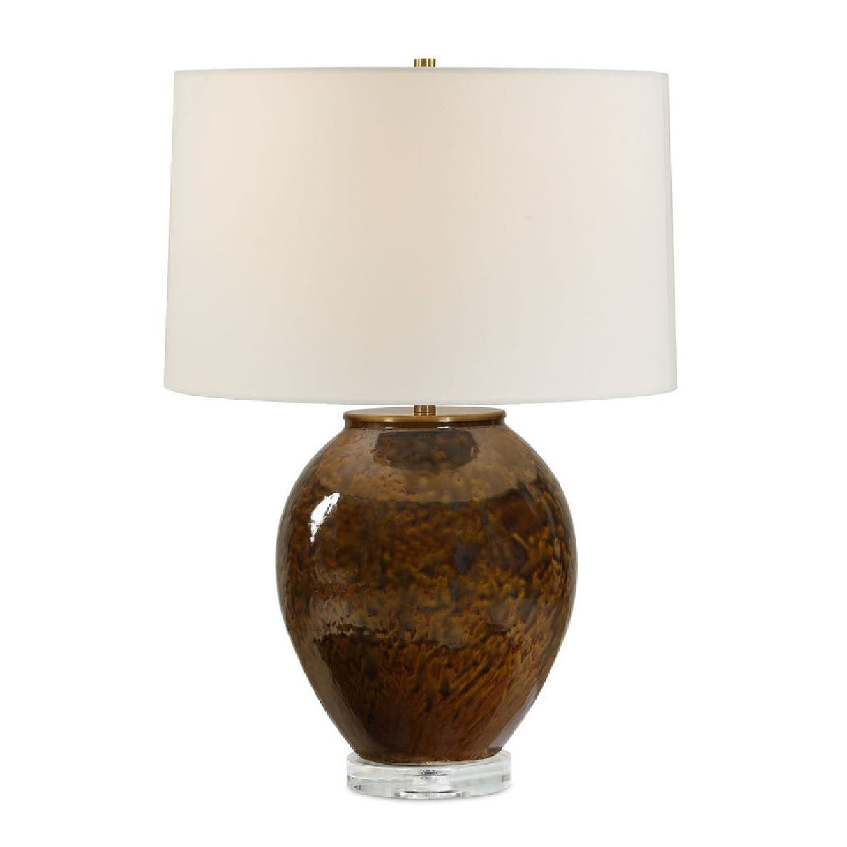 Modern European furniture - Brown Glaze Ceramic Table Lamp - www.oroa.com | Oroa.com