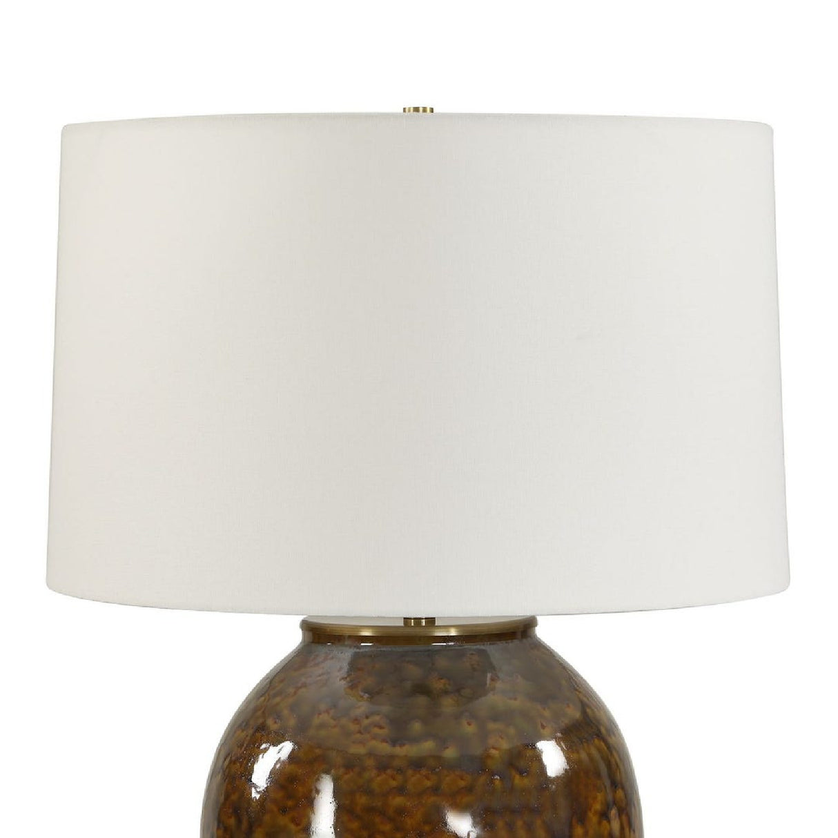 Modern European furniture - Brown Glaze Ceramic Table Lamp - www.oroa.com | Oroa.com