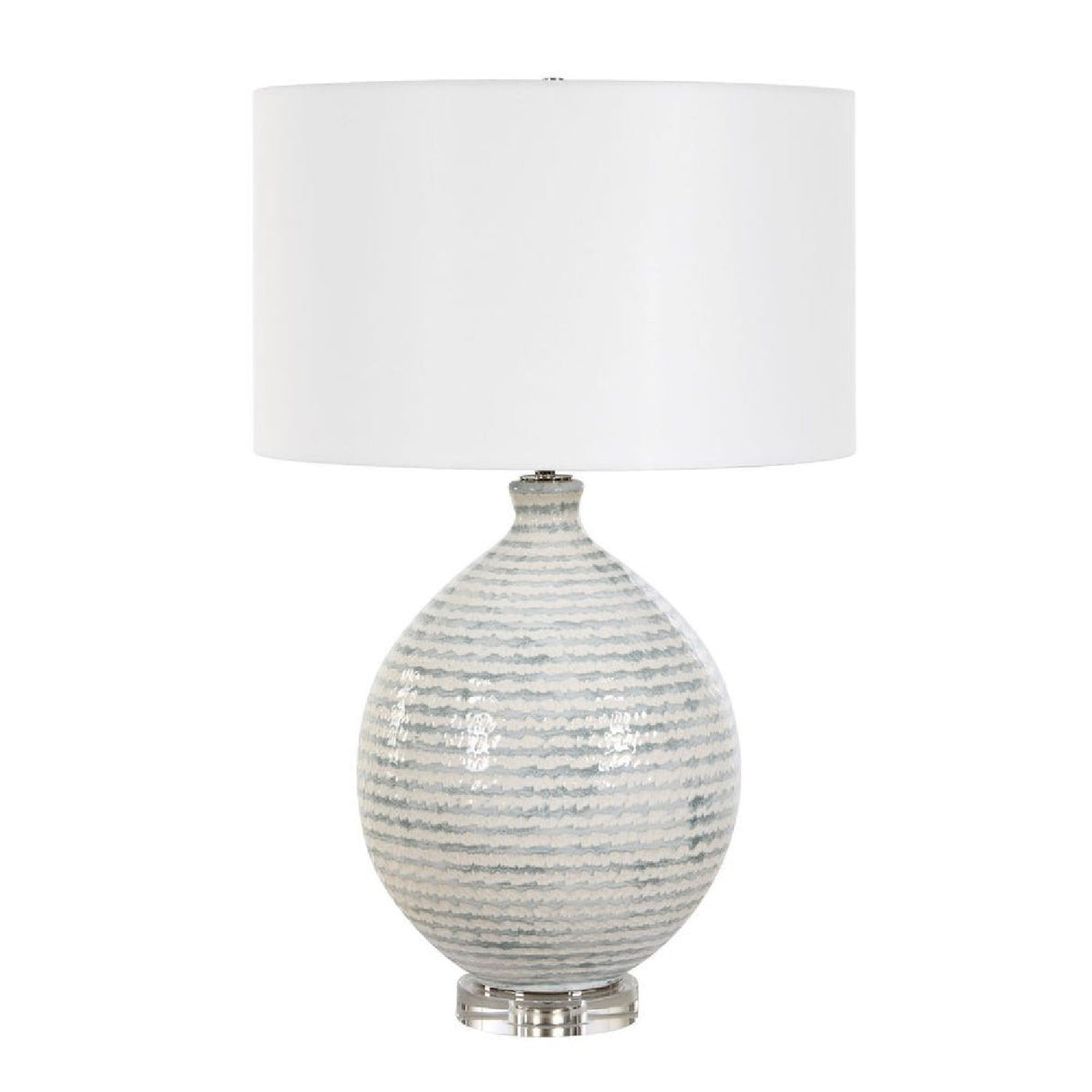 Modern European furniture - Striped Ceramic Table Lamp - www.oroa.com | Oroa.com