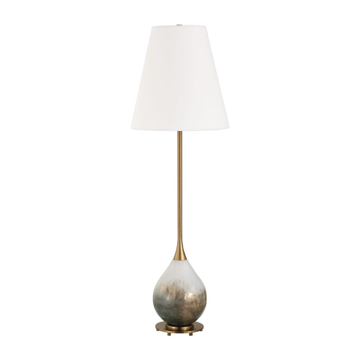 Smoked Bronze Glass Buffet Lamp | Oroa.com
