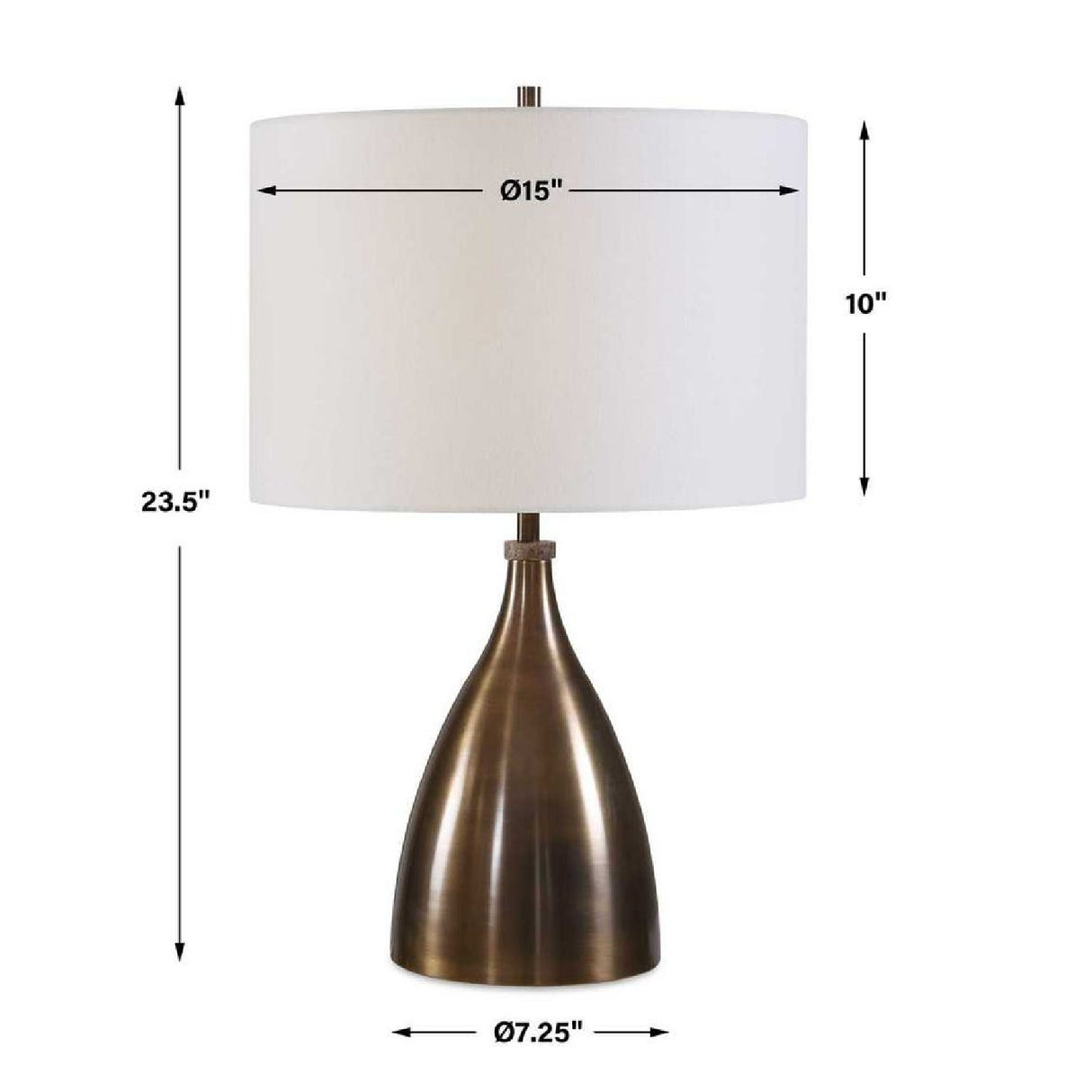 Modern European furniture - Bronze Base Table Lamp - www.oroa.com | Oroa.com