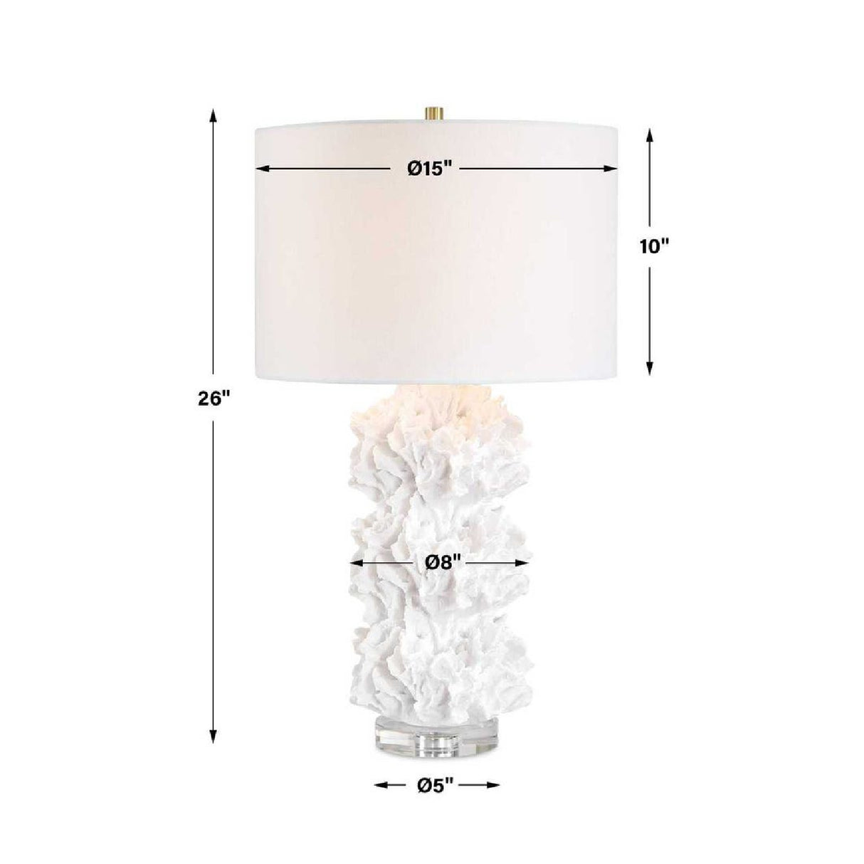 Modern European furniture - White Coral Inspired Table Lamp - www.oroa.com | Oroa.com