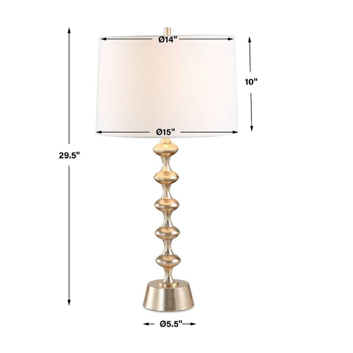 Modern European furniture - Tiered Antique Brass Table Lamp - www.oroa.com | Oroa.com