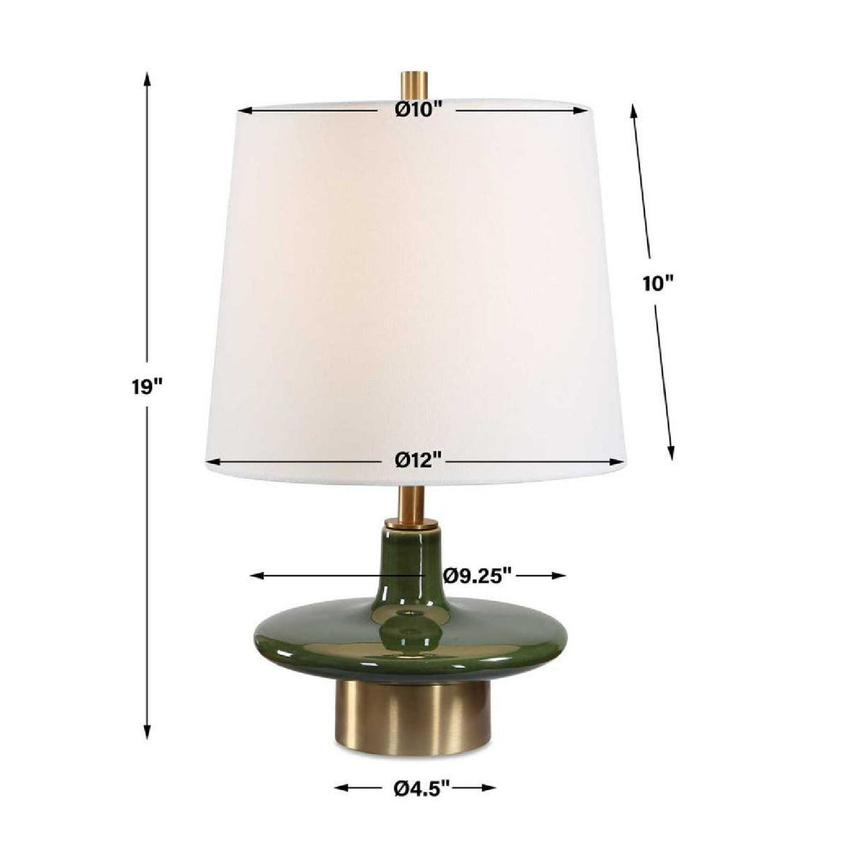 Modern European furniture - Green Ceramic Table Lamp - www.oroa.com | Oroa.com