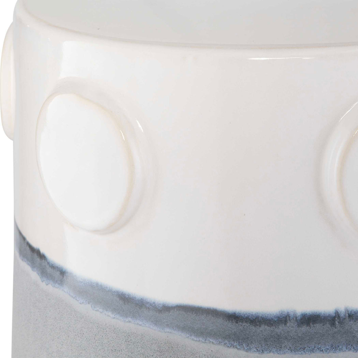 Modern European furniture - Two-Toned Ceramic Garden Stool - www.oroa.com | Oroa.com