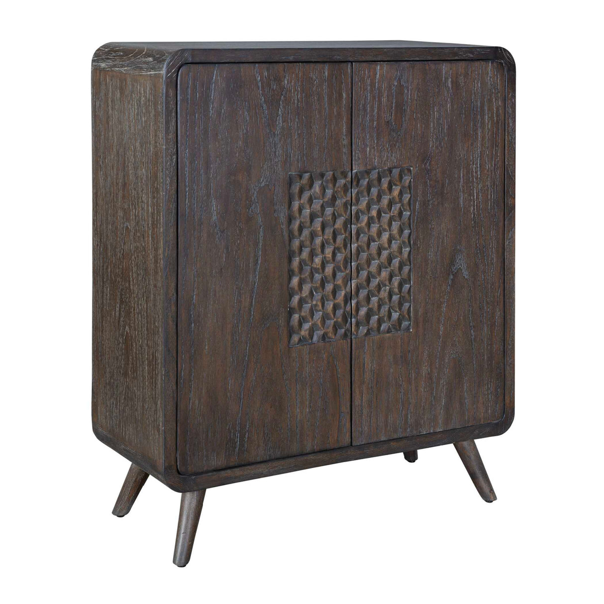 Modern European furniture - Weathered Mindi Wood 2-Door Cabinet - www.oroa.com | Oroa.com