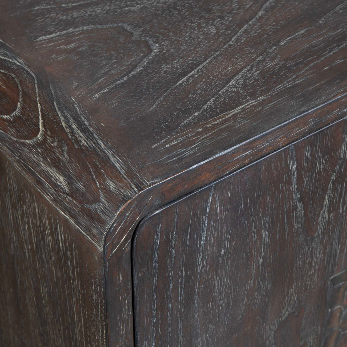 Modern European furniture - Weathered Mindi Wood 2-Door Cabinet - www.oroa.com | Oroa.com